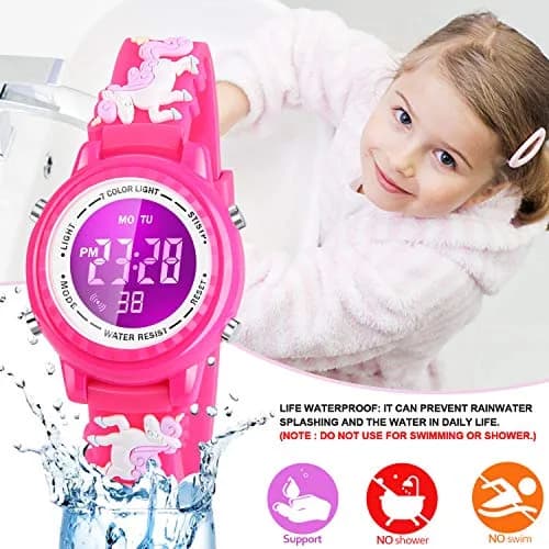 Viposoon Unicorn Red 3D Cartoon Watch 30mm (1.18 inches) | CE Certified Waterproof Kids Watch thumbnail 4