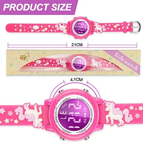 Viposoon Unicorn Red 3D Cartoon Watch 30mm (1.18 inches) | CE Certified Waterproof Kids Watch thumbnail 6