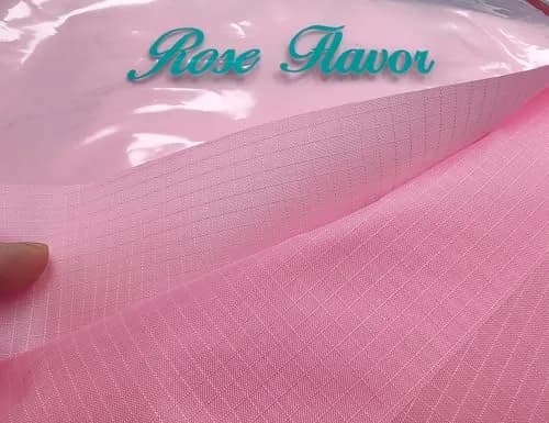 Rose Flavor Pink 1.7oz Nylon Ribstop Waterproof Fabric 1 Yard (46cm x 91cm) | Durable & Tear-Resistant for Crafts thumbnail 6