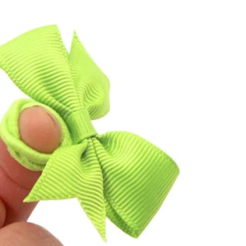 CÉLLOT Baby Hair Ties with Bows 50pc | Small 2 inch Baby Hair Ponytail Holders for Girls thumbnail 5