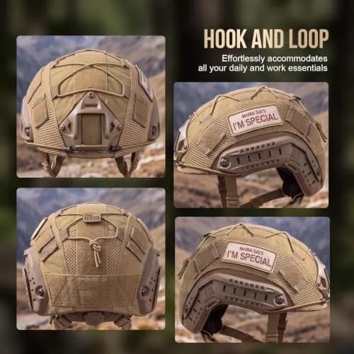 ONETIGRIS Helmet Cover, Tactical Fast Cover Cloth for PJ Helmet, Size M/L | Multicam Nylon, Lightweight & Water-Resistant thumbnail 6