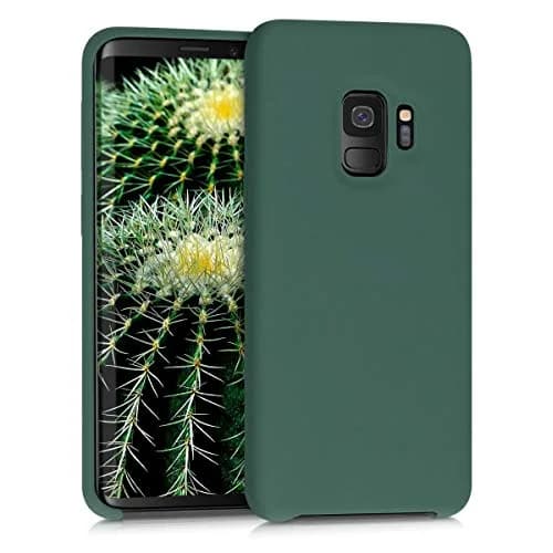 kwmobile Forest Green TPU Silicone Case Compatible with Samsung Galaxy S9 | Soft Finish, Non-Slip Grip thumbnail 1