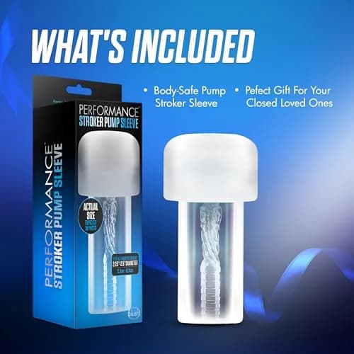 Blush Performance Stroker Penis Pump Sleeve 6.5" | Ribbed Texture for Extra Sensation thumbnail 8