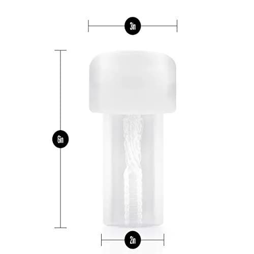 Blush Performance Stroker Penis Pump Sleeve 6.5" | Ribbed Texture for Extra Sensation thumbnail 2