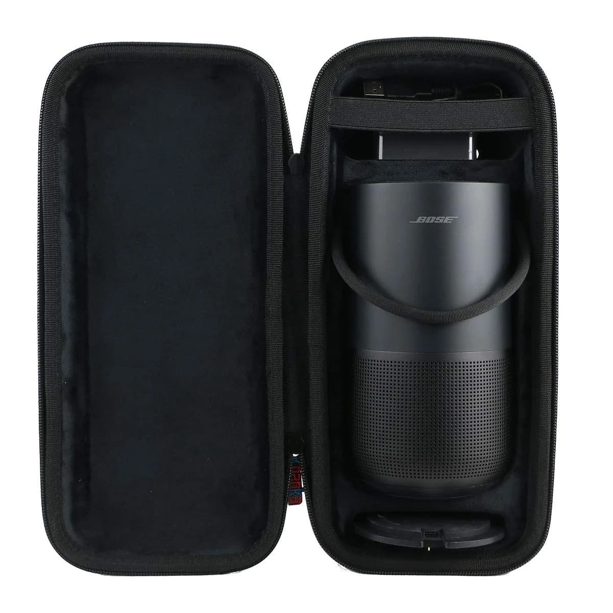 Khanka Hard Carrying Case for Bose Portable Smart Speaker Triple Black | Durable EVA Protection