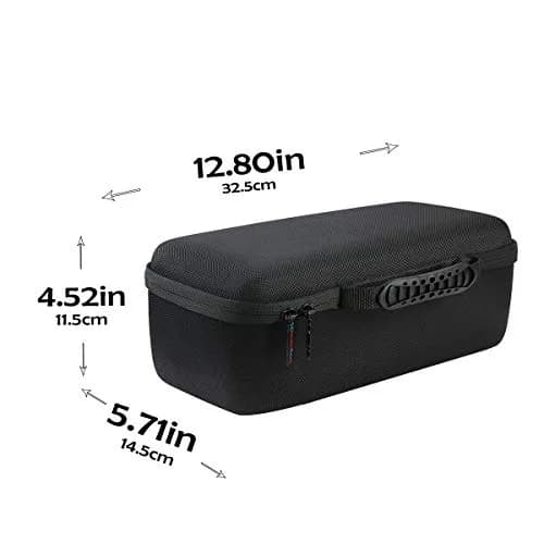 khanka Hard Case for Bose Portable Smart Speaker Square Triple Black | Protects Your Speaker During Travel thumbnail 7