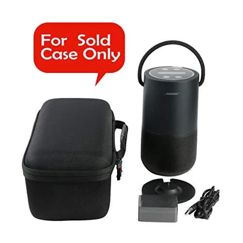 khanka Hard Case for Bose Portable Smart Speaker Square Triple Black | Protects Your Speaker During Travel thumbnail 8