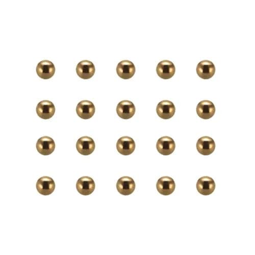 uxcell 6mm Brass Bearing Balls 100pcs | Corrosion-Resistant Precision Metal Balls thumbnail 1