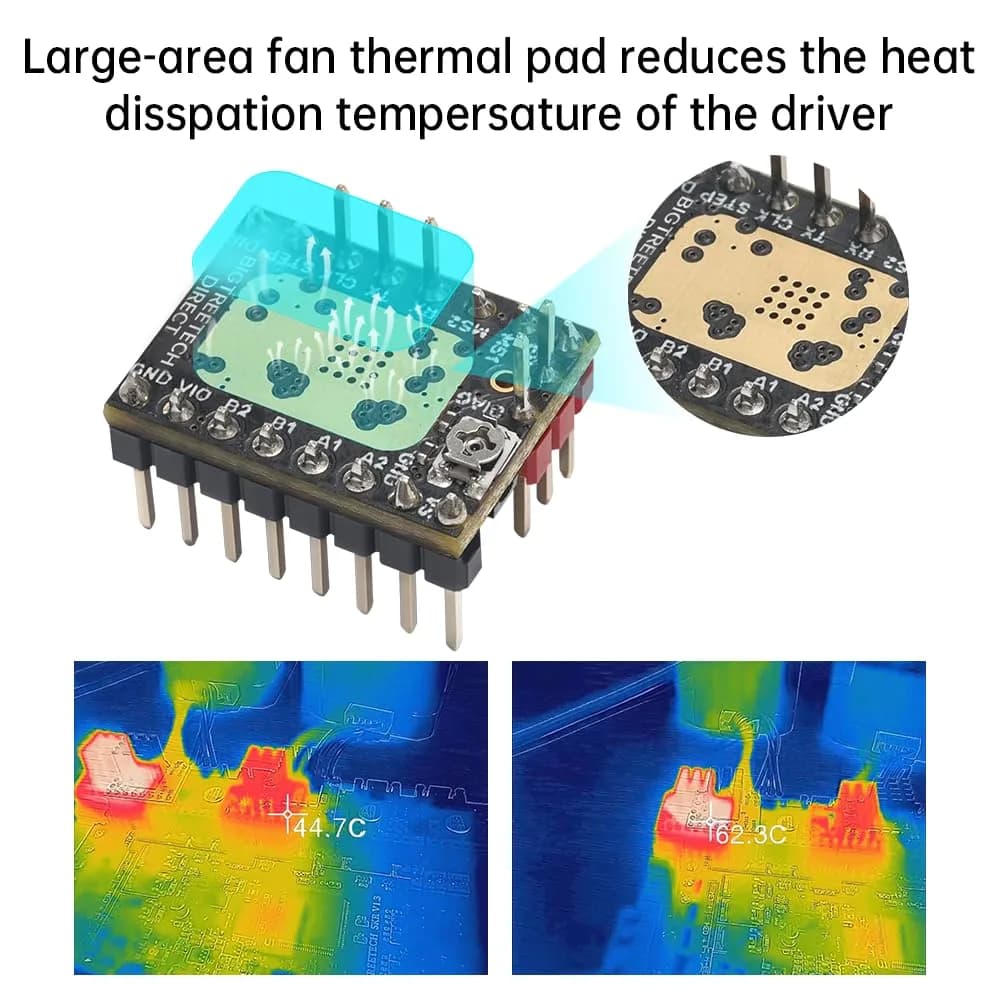BIGTREETECH TMC2209 V1.3 UART Stepper Motor Driver Module | 256 Microsteps, Sensorless Homing - view 7