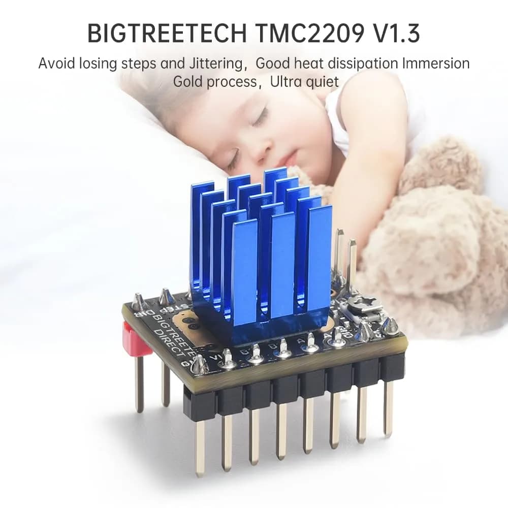 BIGTREETECH TMC2209 V1.3 UART Stepper Motor Driver Module | 256 Microsteps, Sensorless Homing - view 2