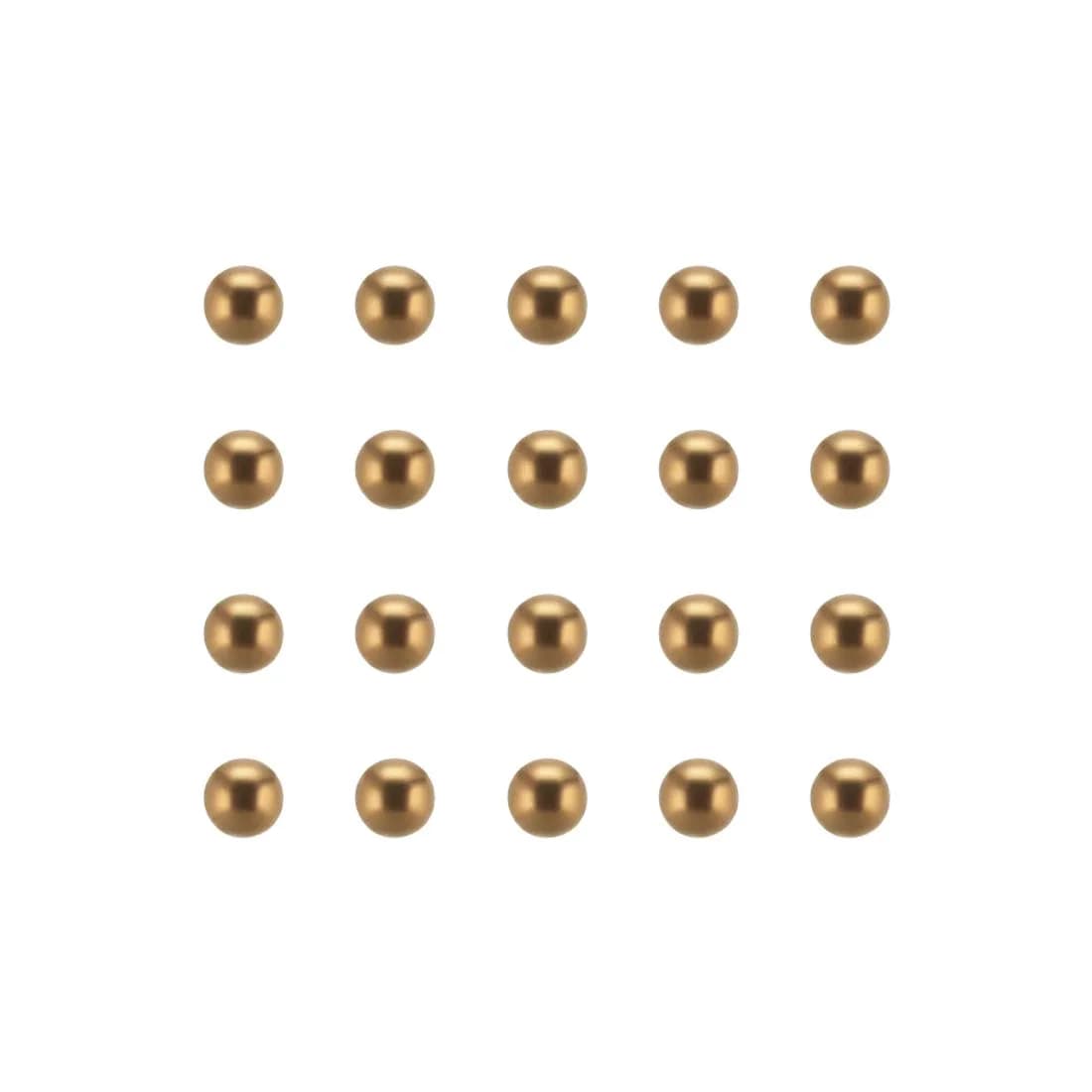 uxcell 4mm Precision Solid Brass Bearing Balls 100pcs | Corrosion-Resistant & High Precision (70-120c) — 4mm
