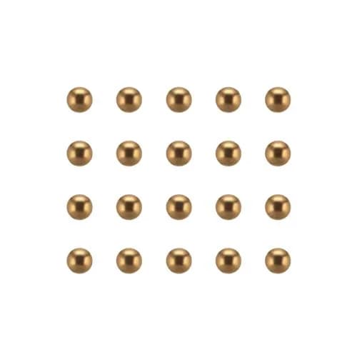 uxcell 4mm Precision Solid Brass Bearing Balls 100pcs | Corrosion-Resistant & High Precision (70-120c) thumbnail 1