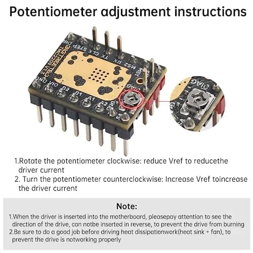 BIGTREETECH TMC2209 V1.3 Stepper Motor Driver, UART/Step/DIR Mode, 5-28V Motor Voltage | Ultra-Silent Operation for 3D Printers thumbnail 5