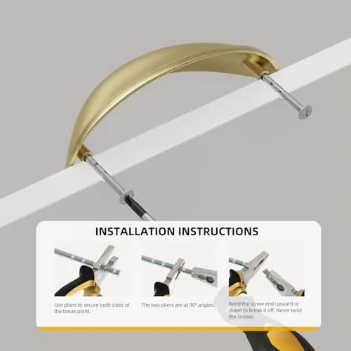 Goldenwarm Light Brass Bin Cup Pulls 3in Hole Centers | Modern Kitchen Hardware (70-120 chars) thumbnail 5