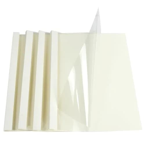 RAYSON TBC2-25-W Thermal Binding Covers 1/16 Inch White Holds 15 Sheets | Elegant Document Binding thumbnail 1