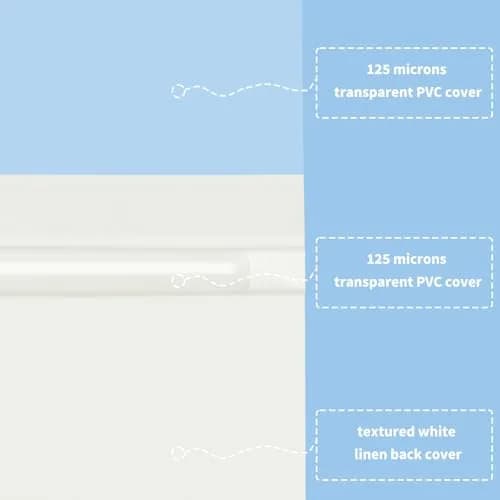 RAYSON TBC2-25-W Thermal Binding Covers 1/16 Inch White Holds 15 Sheets | Elegant Document Binding thumbnail 5