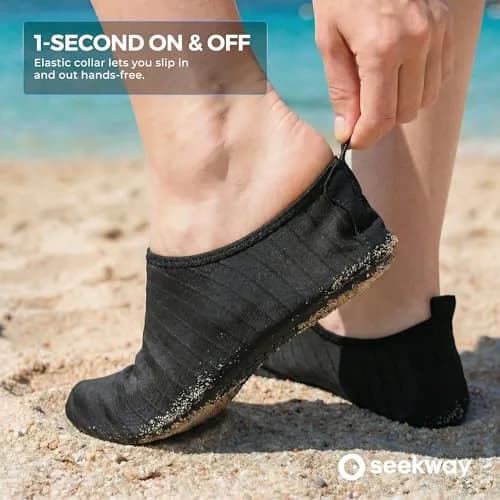 SEEKWAY Water Shoes Women Men Adult Quick-Dry Aqua Socks Non Slip Black SK002(U) | 330g (0.73lb) thumbnail 5