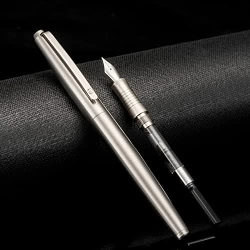 Lanxivi Fountain Pen Iridium Fine Point with Converter & Metal Box | Premium Stainless Steel Writing Instrument thumbnail 5