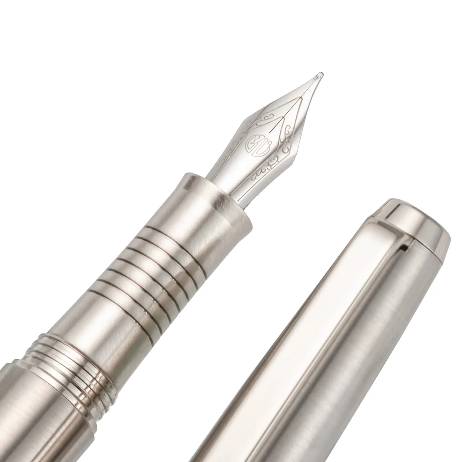 Lanxivi Fountain Pen Iridium Fine Point with Converter & Metal Box | Premium Stainless Steel Writing Instrument — Fine