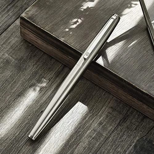 Lanxivi Fountain Pen Iridium Fine Point with Converter & Metal Box | Premium Stainless Steel Writing Instrument thumbnail 8