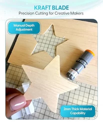 Silhouette 3mm Kraft Blade (Type C) 2-Pack | Cuts Chipboard, Leather, Foam - Cameo 4 Compatible thumbnail 2