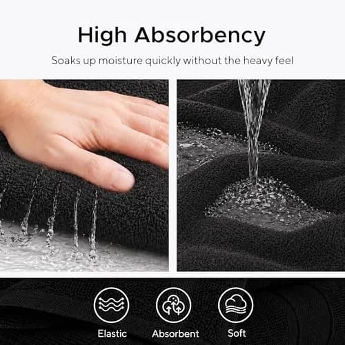 Veteran Textile Towels Luxury Turkish Cotton Towel Set 6 Pieces | Soft, Absorbent & Quick-Drying for Bathroom & Kitchen thumbnail 5