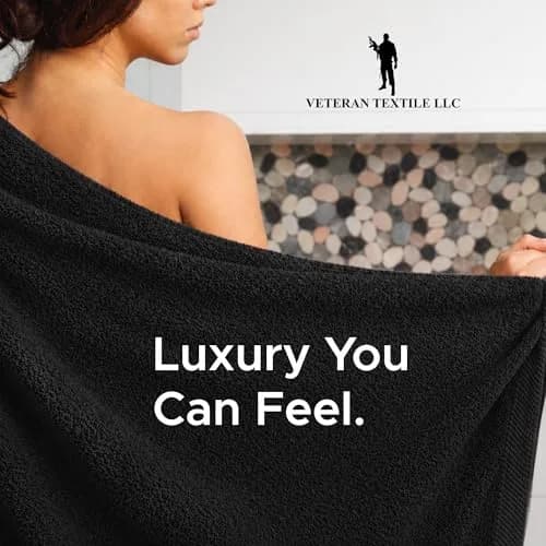 Veteran Textile Towels Luxury Turkish Cotton Towel Set 6 Pieces | Soft, Absorbent & Quick-Drying for Bathroom & Kitchen thumbnail 9