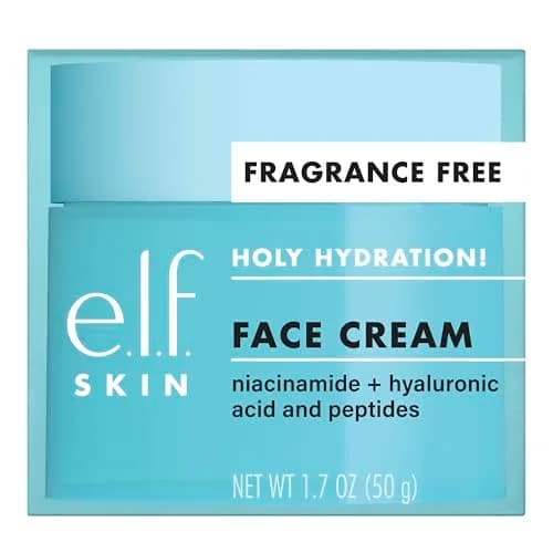 e.l.f. SKIN Holy Hydration! Face Cream with Hyaluronic Acid, Fragrance Free, Niacinamide & Peptides, 50ml (1.7 Fl Oz) | Nourishing Moisturizer for All Skin Types thumbnail 6