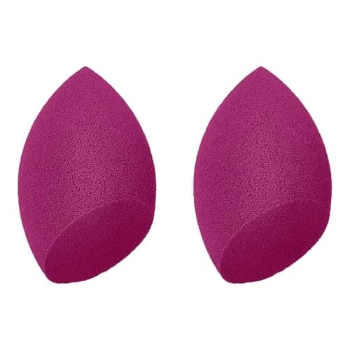 e.l.f. Total Face Sponge Duo Plush Pink 2 Count | Multi-Sided Latex-Free Makeup Sponges For Easy Blending thumbnail 2