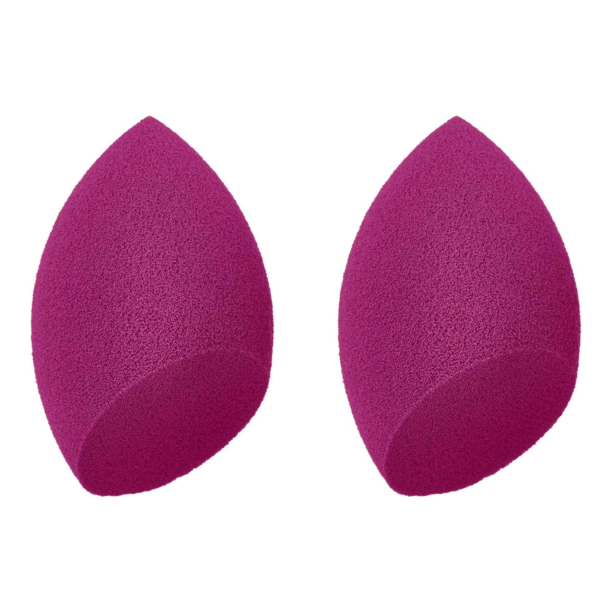 e.l.f. Total Face Sponge Duo Plush Pink 2 Count | Multi-Sided Latex-Free Makeup Sponges For Easy Blending - view 2