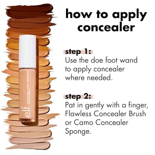 e.l.f. Hydrating Camo Concealer Medium Peach | Full Coverage, Hydrating, Vegan (70-120 chars) thumbnail 5