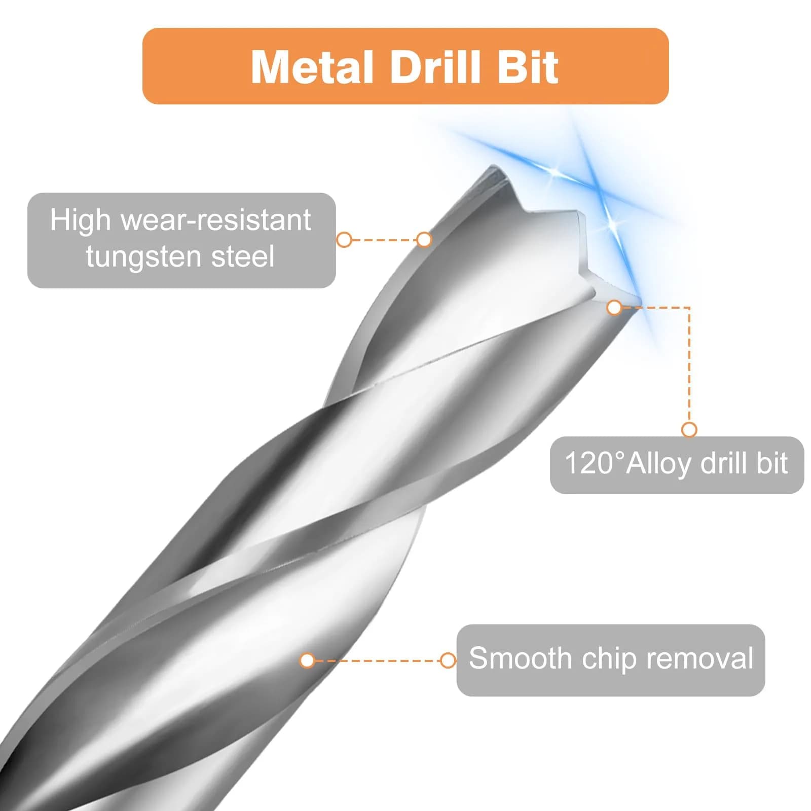 EEEKit 3/8" Spot Weld Cutter Kit with 5/16" Drill Bit | Double-Sided HSS Auto Body Repair Tool - view 5