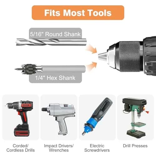 EEEKit 3/8" Spot Weld Cutter Kit with 5/16" Drill Bit | Double-Sided HSS Auto Body Repair Tool thumbnail 7