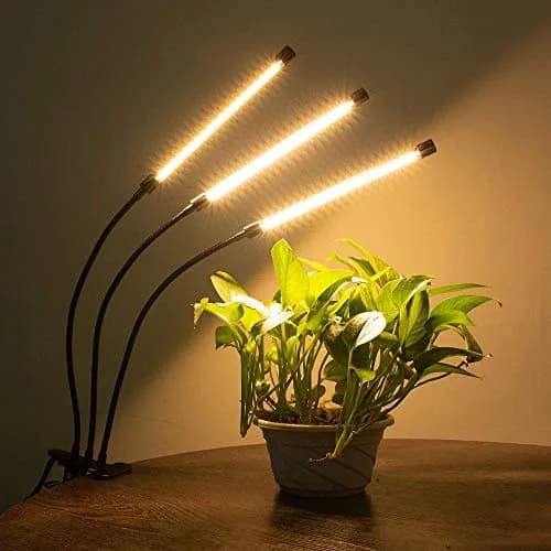 Bseah Full Spectrum LED Grow Light for Indoor Plants, 3-Head Clip-On Lamp with Timer & Dimmable Brightness | 15W (E26 Base) thumbnail 4