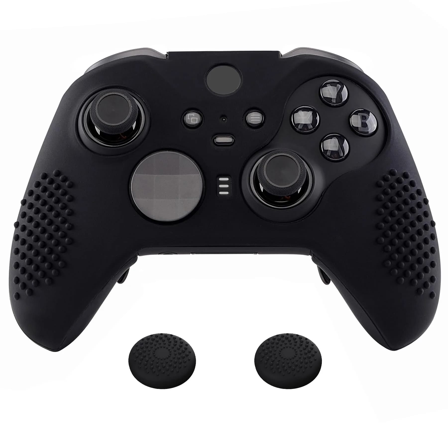 eXtremeRate PlayVital Black Controller Cover for Xbox Series 2 | Anti-Slip Silicone Skin (70-120 chars)