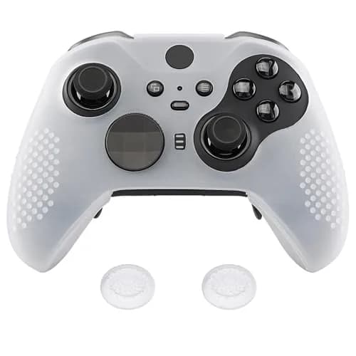 eXtremeRate PlayVital Semi-Transparent Clear Silicone Cover for Xbox Elite Series 2 | Anti-Slip Controller Skin (100 words) thumbnail 1