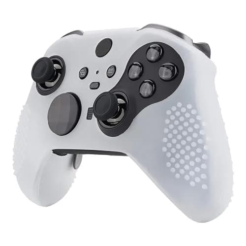 eXtremeRate PlayVital Semi-Transparent Clear Silicone Cover for Xbox Elite Series 2 | Anti-Slip Controller Skin (100 words) thumbnail 6