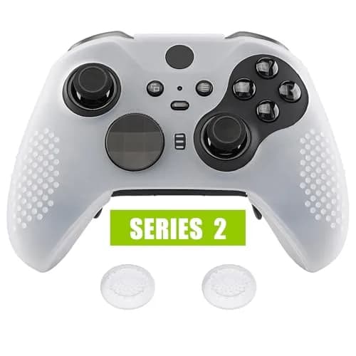 eXtremeRate PlayVital Semi-Transparent Clear Silicone Cover for Xbox Elite Series 2 | Anti-Slip Controller Skin (100 words) thumbnail 3