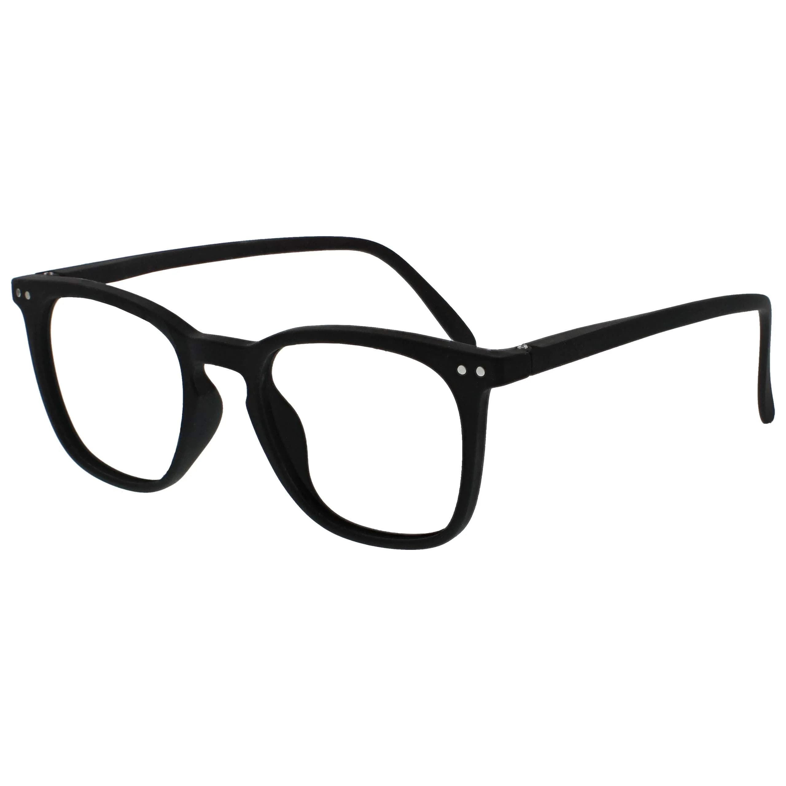OPULIZE BEX Reading Glasses for Men & Women, Large Oversized Square Frame +1.50 (Pack of 2) | Designer Style with Spring Hinges - view 2