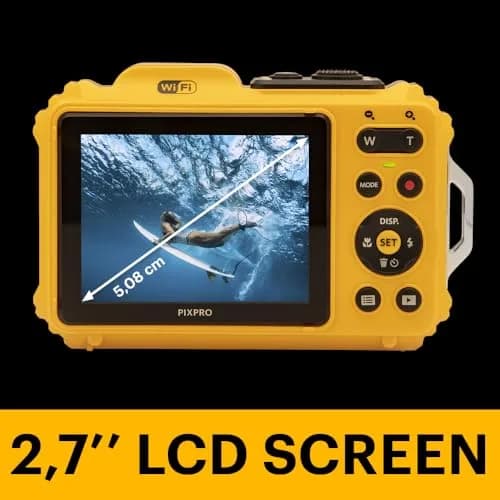 KODAK PIXPRO WPZ2 Waterproof Digital Camera - 16MP, 4X Optical Zoom, Yellow | 15m Waterproof, 1080p HD Video thumbnail 7