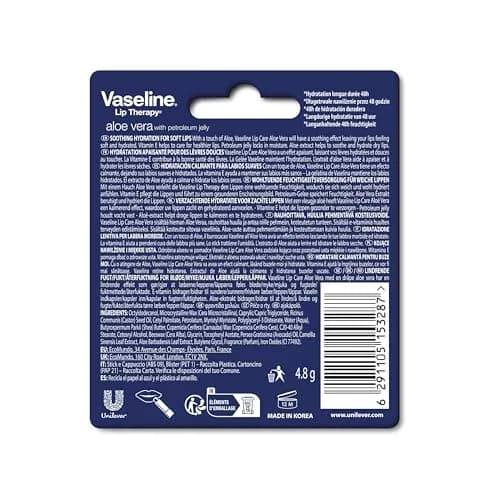 Vaseline Aloe Fresh Lip Therapy Stick 0.16 oz | Soothing Aloe & Vitamin E Hydration thumbnail 2