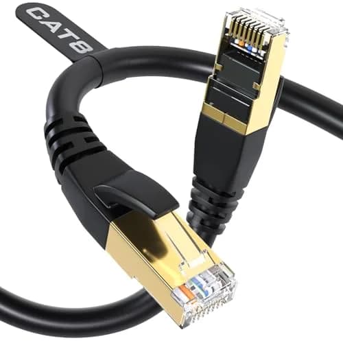 DbillionDa Cat 8 Ethernet Cable 100FT | 40Gbps 2000MHz Support for High-Speed Networking thumbnail 1