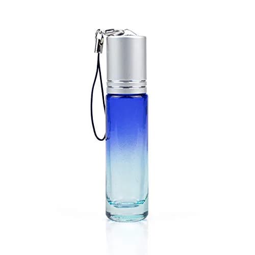 Foraineam 24 Pack 10ml Gradient Color Glass Essential Oil Roller Bottles with Stainless Steel Ball & Hanging Lid | Refillable Cosmetic Containers for Travel thumbnail 6