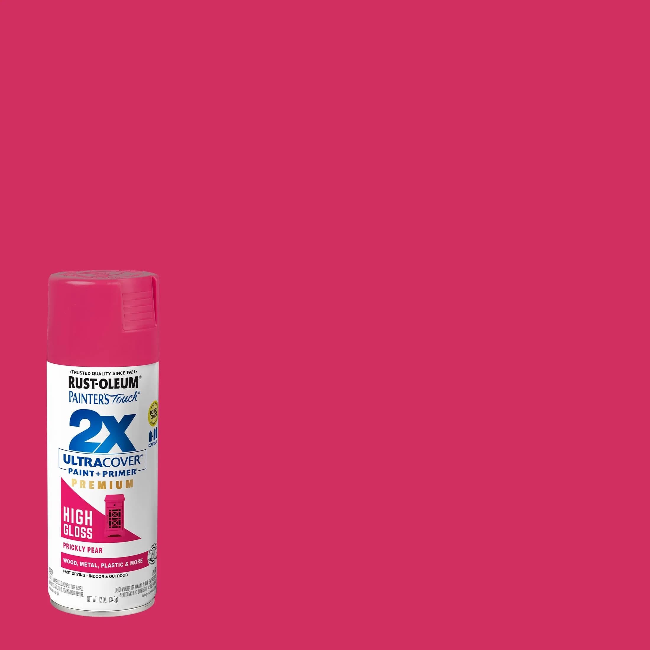 Rust-Oleum Painter's Touch 2X High Gloss Prickly Pear Spray Paint, 12 Oz (Pack of 6) - view 2