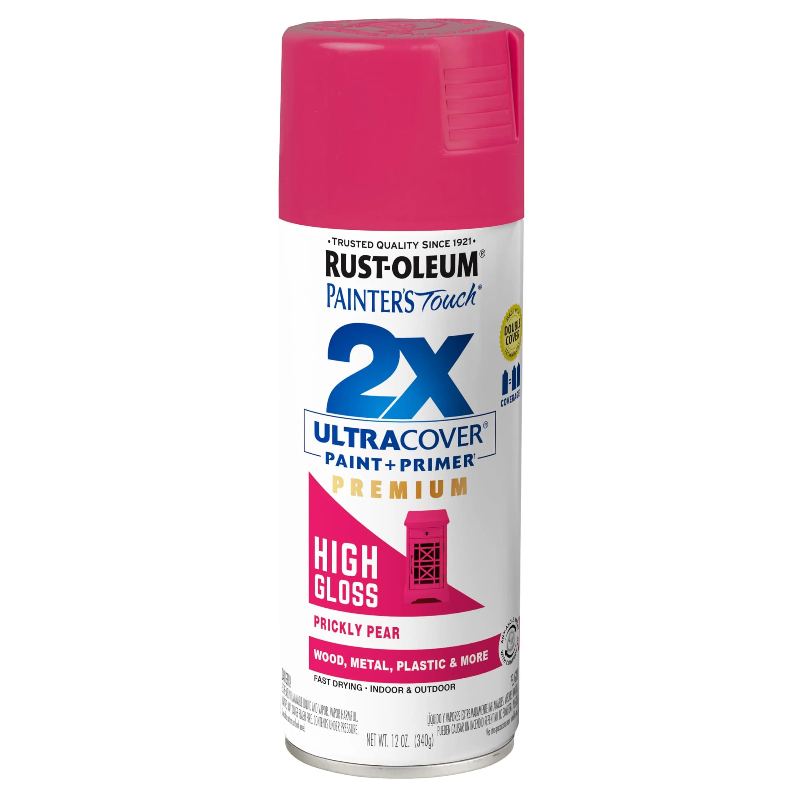 Rust-Oleum Painter's Touch 2X High Gloss Prickly Pear Spray Paint, 12 Oz - main product image
