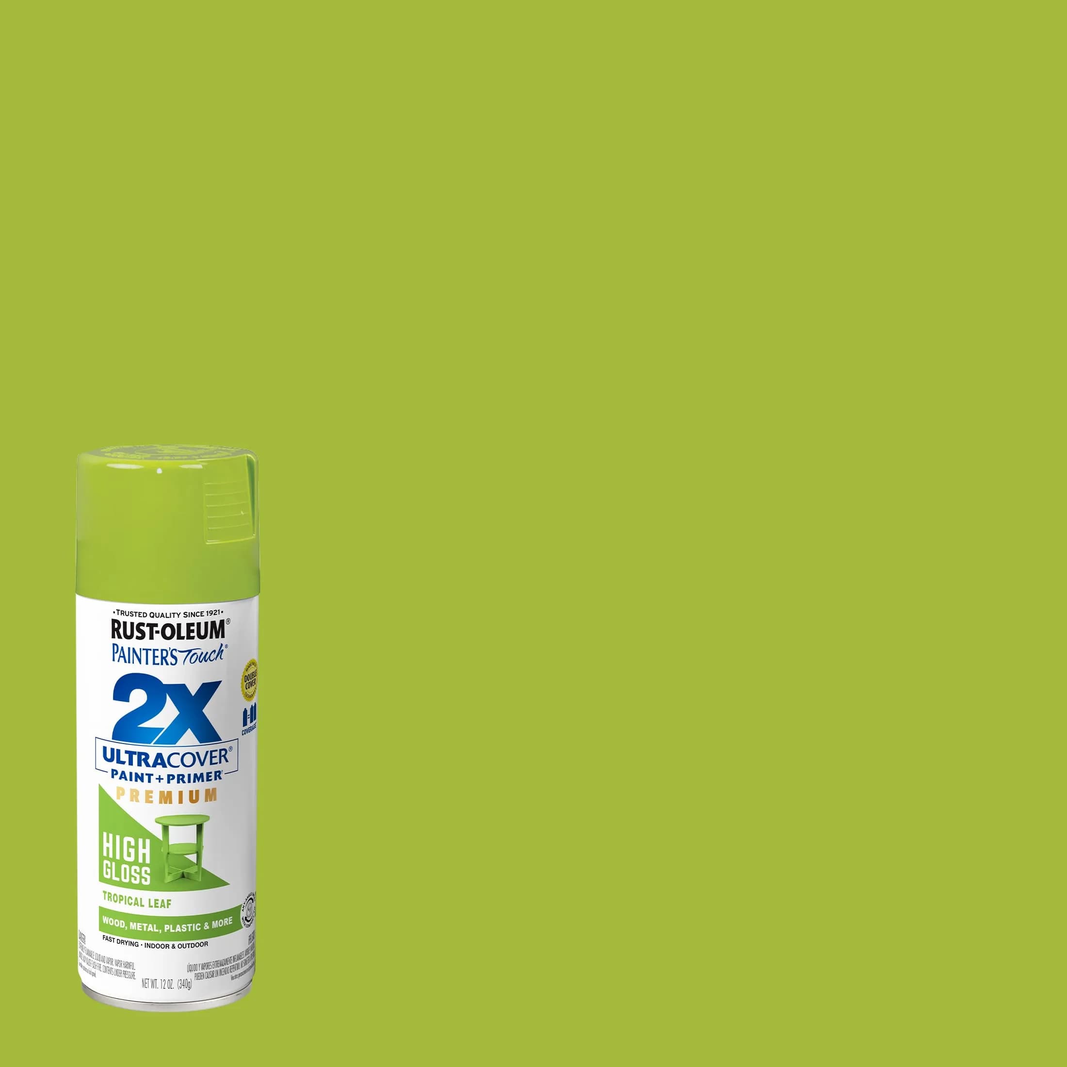 Rust-Oleum Painter's Touch 2X Ultra Cover Spray Paint, High Gloss Tropical Leaf, 12 Oz - view 2