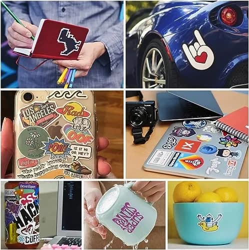 JANDJPACKAGING Printable Vinyl Sticker Paper, Glossy White, 8.5"x11" | Waterproof, Easy Release, Indoor & Outdoor Use thumbnail 9