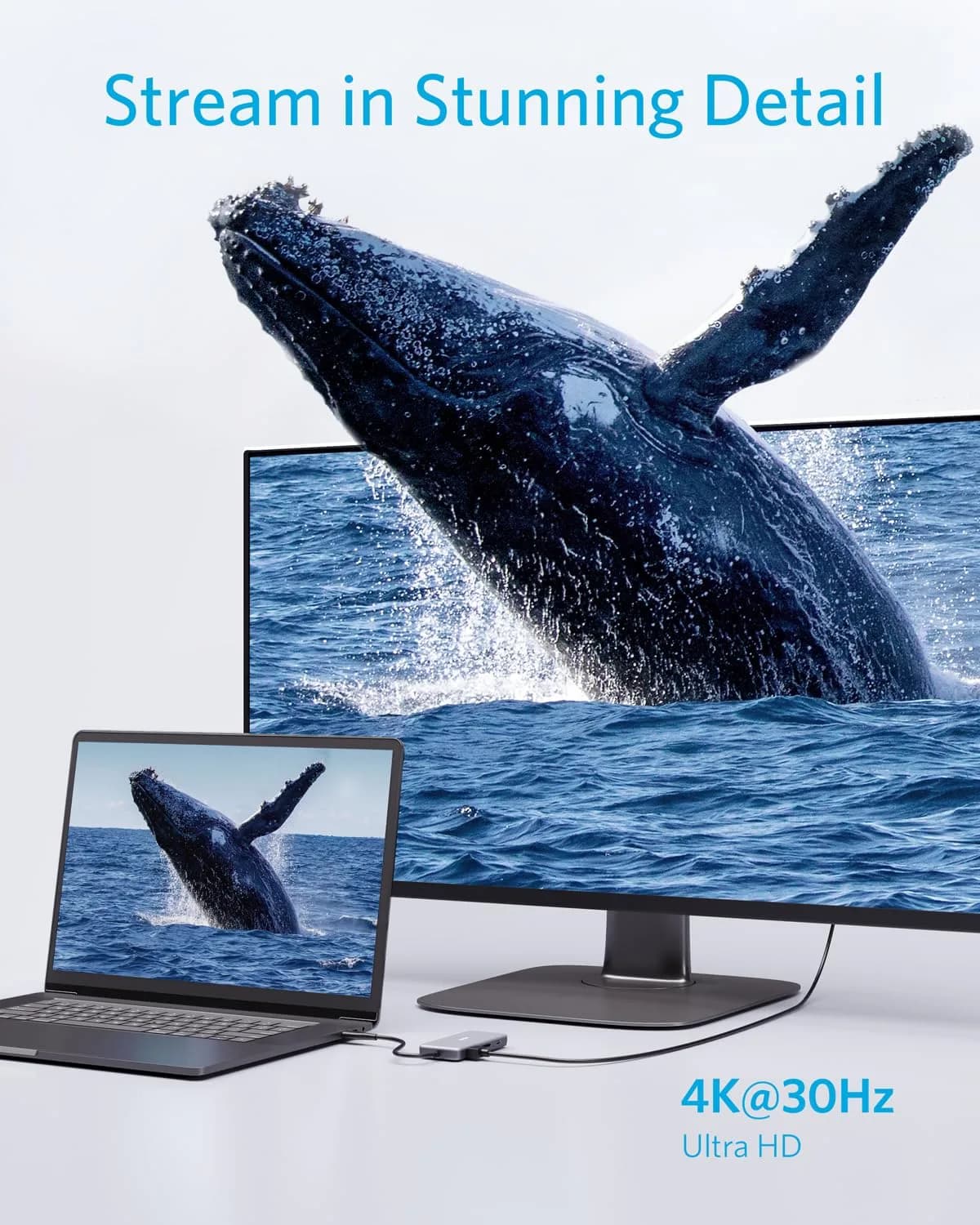 Anker USB C Hub, 7-in-1 Multi-Port Hub with 4K HDMI, SD Card Reader, 2 USB-A & 1 USB-C Ports, 85W PD Pass-Through, 5 Gbps Data Transfer - view 5