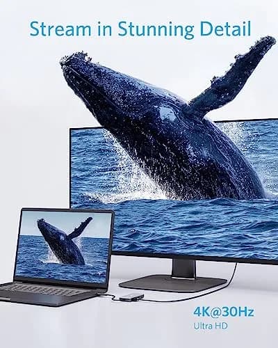 Anker USB C Hub, 7-in-1 Multi-Port Hub with 4K HDMI, SD Card Reader, 2 USB-A & 1 USB-C Ports, 85W PD Pass-Through, 5 Gbps Data Transfer thumbnail 5