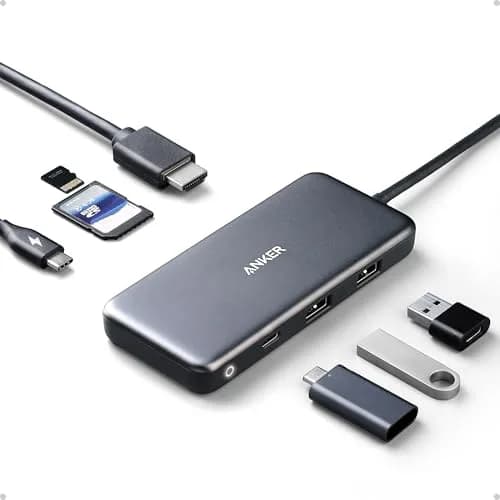 Anker USB C Hub, 7-in-1 Multi-Port Hub with 4K HDMI, SD Card Reader, 2 USB-A & 1 USB-C Ports, 85W PD Pass-Through, 5 Gbps Data Transfer thumbnail 1